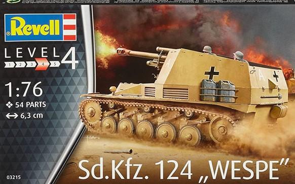 1:76	03215	Revell	Sdkfz 124 Wespe	bontatlan	dobozos	1700