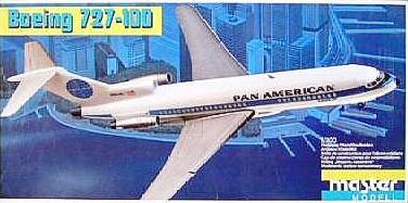 1:100		Master Modell	B727	elkezdetlen, egyik főfutóakna ajtó hiányzik	dobozos	9500			