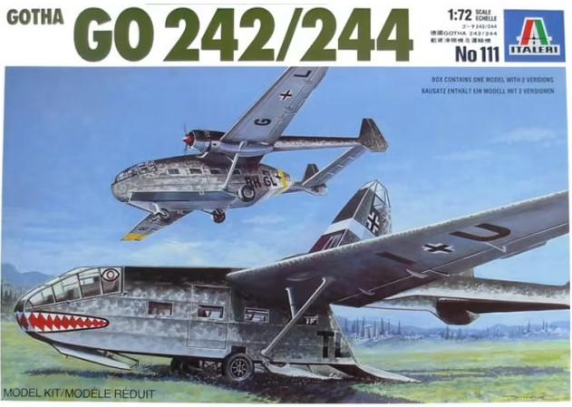 1:72	111	Italeri	Go 242	elkezdetlen	dobozos	6000			