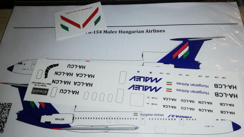 1:144	144551	Bsmodelle	TU-154 MALÉV	bontatlan	matrica + festési	3500	