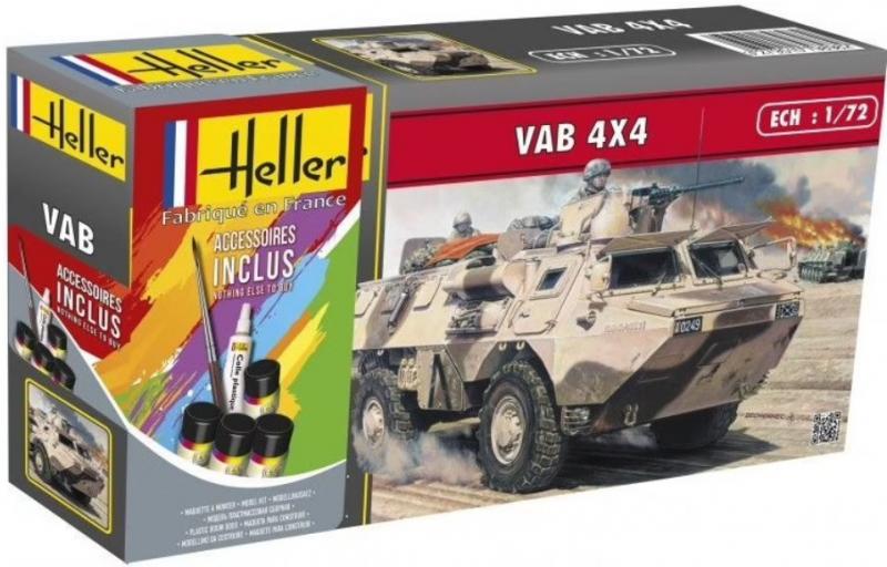 1:72		Heller	VAB 4X4 set (festékkel, ragasztóval)	bontatlan	dobozos	3800