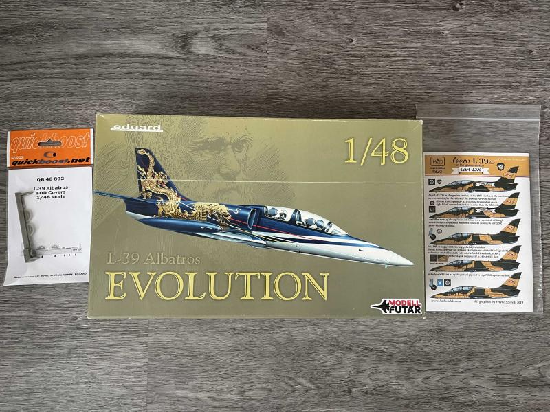 Eduard 1/48 L-39 Evolution

+ HAD 1/48 Aero L-39ZO in Hungarian service
+ Quickboost L-39 Albatros FOD covers
20000 Ft