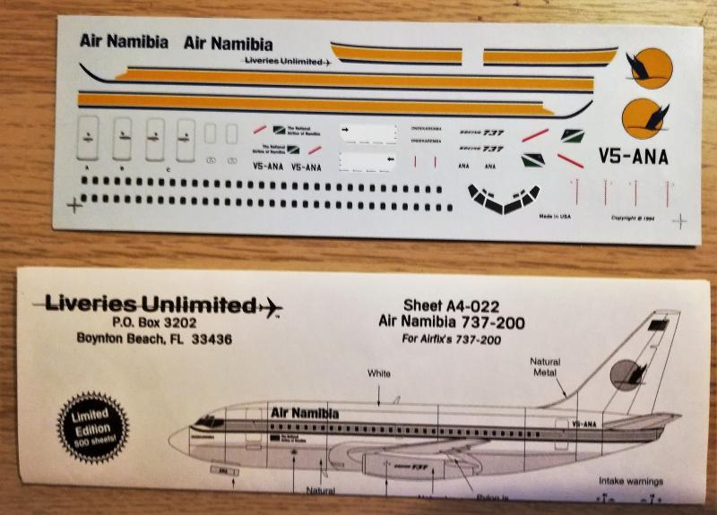 1:144	A4-022	Liveries Unlimited	B737-200 Air Namibia	elkezdetlen	matrica + festési	800	