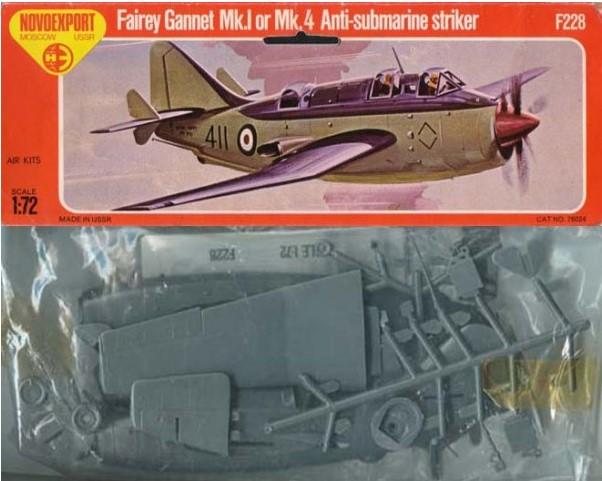 1:72		NOVOexport	Fairey Gannet	bontatlan	gyárilag zacskós	3000