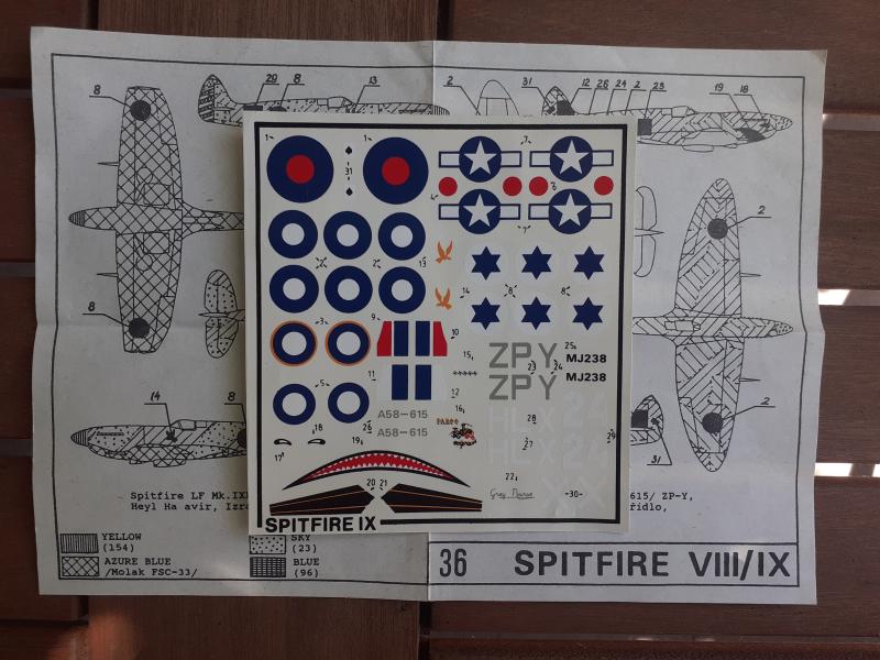 1000 Spitfire VIII-IX matricabrit, izraeli, amerikai