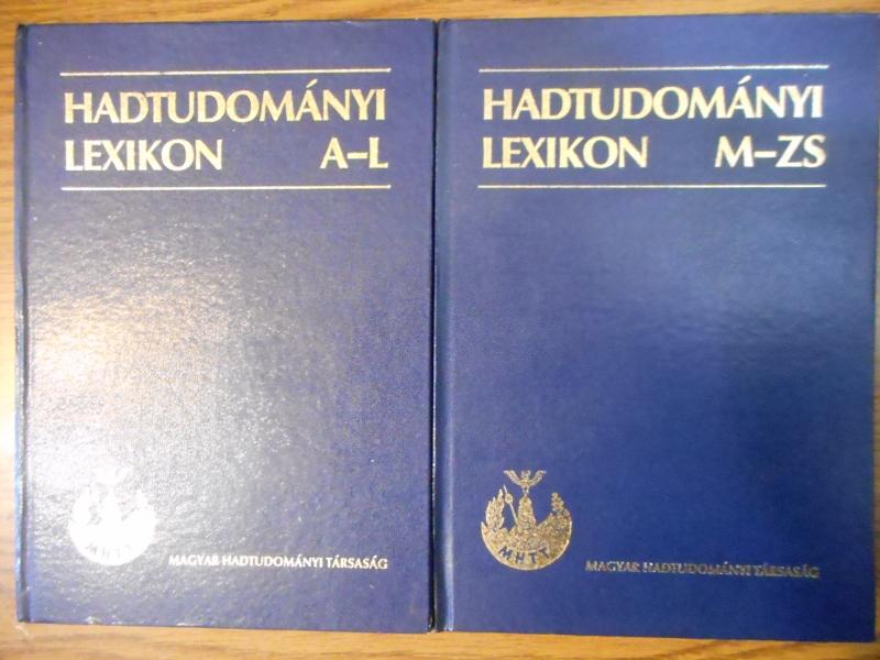 Hadtudományi lexikon 1000 Ft (a két kötet)