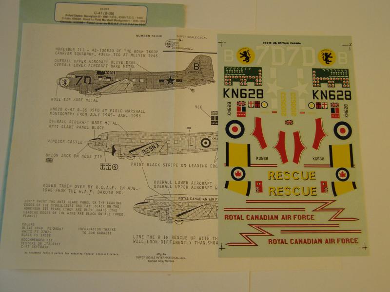 C-47 Super Scale Decals  2000  Ft