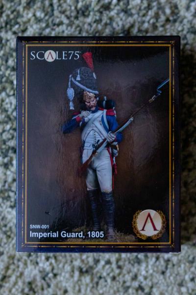 75mm Scale 75 SNW-001 Imperial Guard, 1805 white metal figure - 16500 HUF