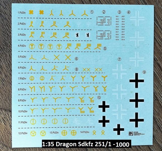 SDKFZ 251 DRAGON MATRICA