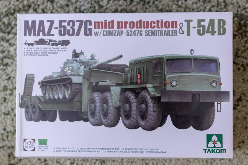 Takom No. 5013 MAZ-537 G w/CHMZAP-5247G Semitrailer & T-54B - 18500 HUF