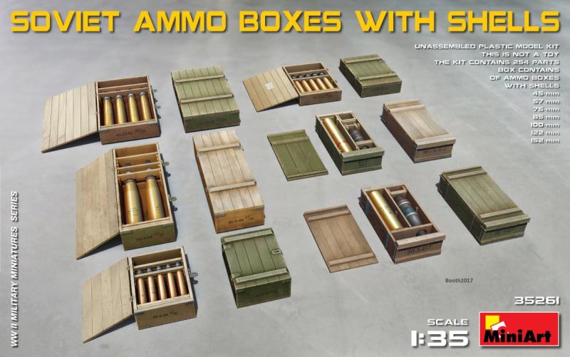 MiniArt 35261 Soviet Ammo boxes w. shells