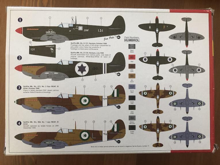 1/72 AZ Models Spit mk IX hátoldala