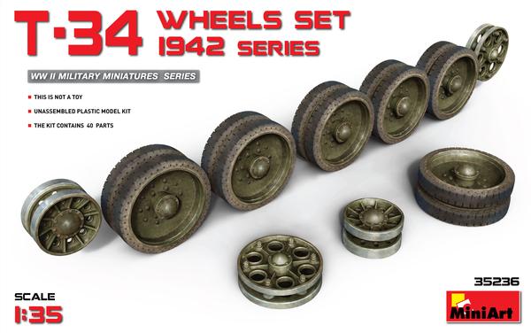 MiniArt 35236 T-34 WHEELS  SET. 1942 SERIES 2db