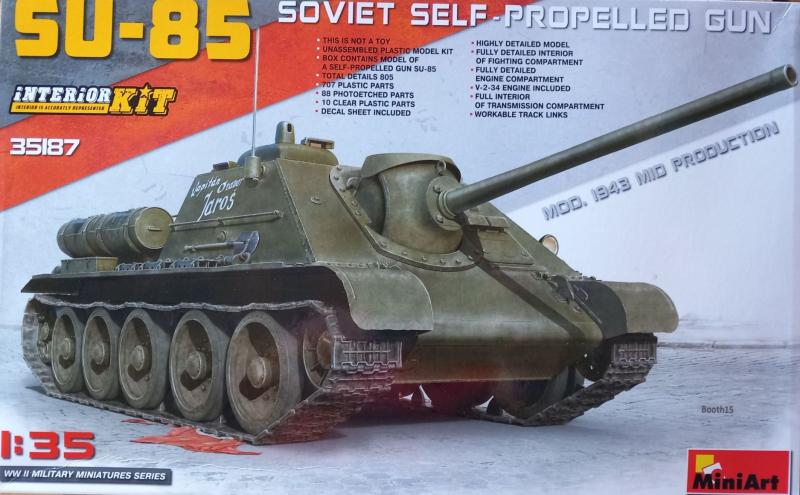 Miniart SU-85 teljes belsővel- 11000 Ft