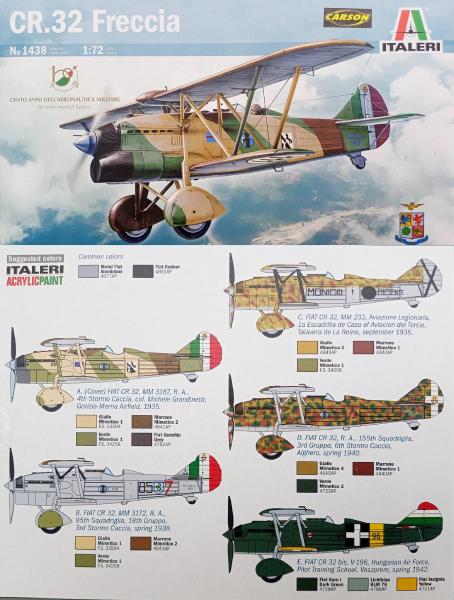 Italeri No.1438 CR.32 Freccia.