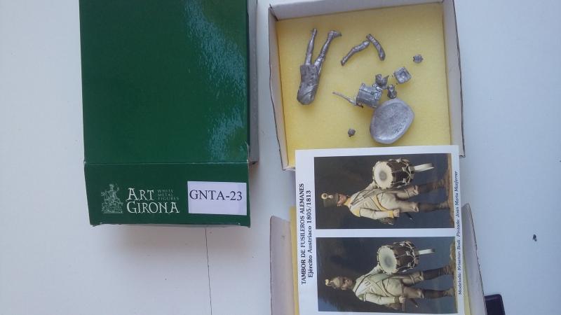 ART GIRONA 54MM - NAPOLEONIC AUSTRIAN FUSILIER DRUMMER C.1805-1813 6500ft