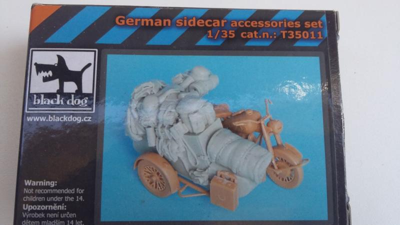 Black Dog T35011 German sidecar accessories set for Master box 5000ft