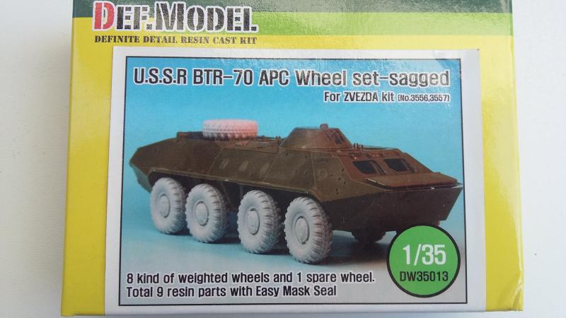 Def model dw35013 BTR-70 APC SAGGED WHEEL SET  8000ft
