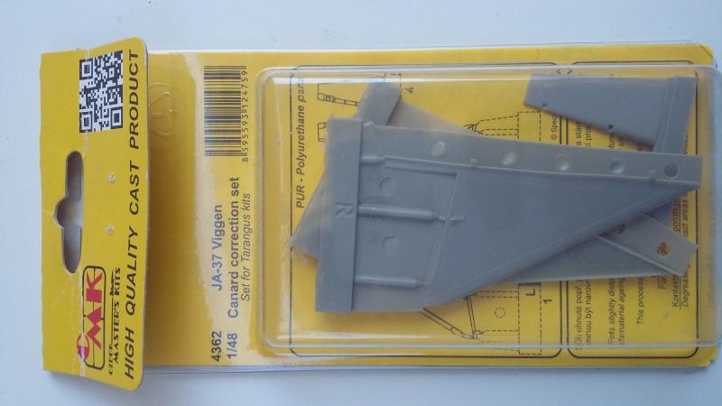 CMK K4362 JA-37 Viggen canard correction set  for Tarangus kits 5000ft