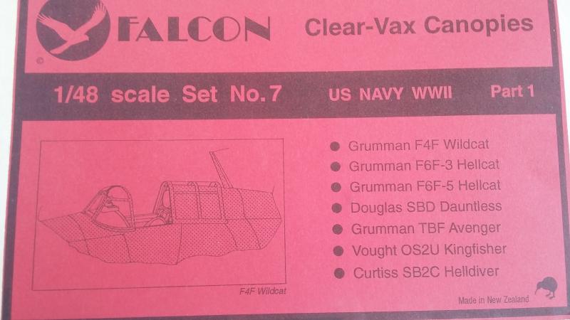 Falcon Clearvax Canopy Set No.7 US Navy Fighters 7000ft