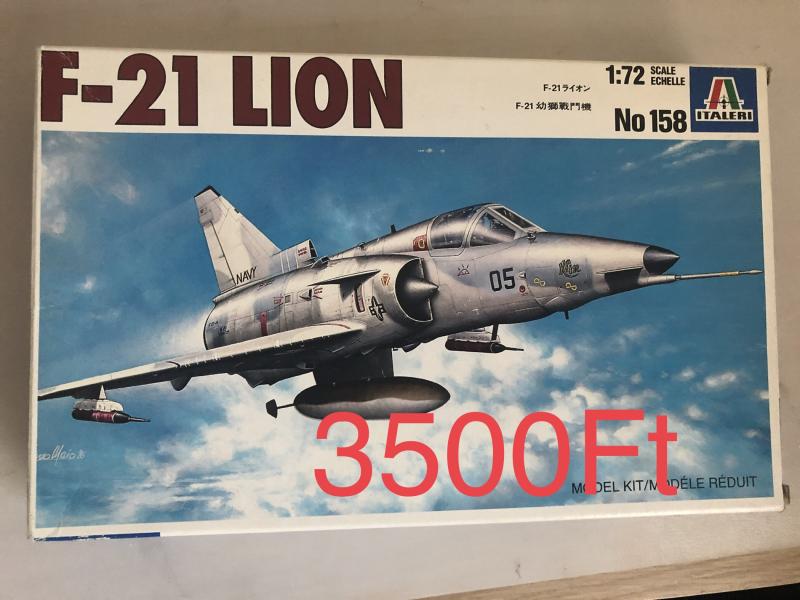 Italeri 1/72 Kfir F21 matrica hiányzik