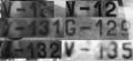 3. kép

Összehasonlító fotómontázs az 1/3. „Puma” század V-13?, V-12?, V-131, V-132 és V-135 jelű FIAT CR.32-eseinek valamint a G-129 jelű FW 56-osának oldalszámaival