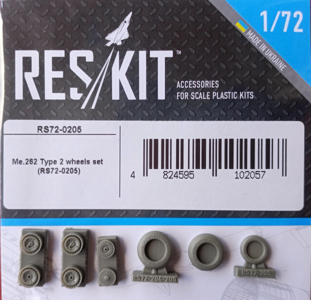 ResKit RS72-0205 ME-262 Type-2 wheels