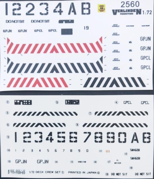 USN Deck tractor decals