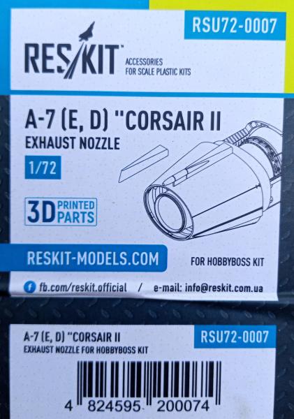 A-7 E-D Corsair II. exhaust - ResKit RSU72-0007.