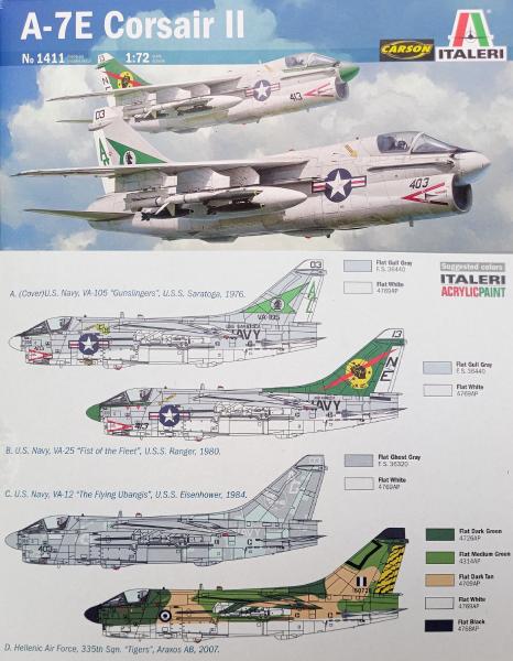 Italeri No.1411   A-7E Corsair II.