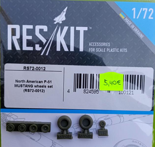 Reskit RS72-0012 P-51 Mustang wheels