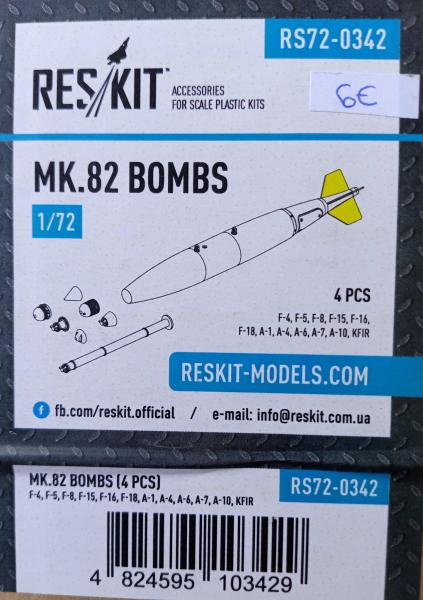 ResKit RS72-0342 Mk.82 Bombs - doboz.