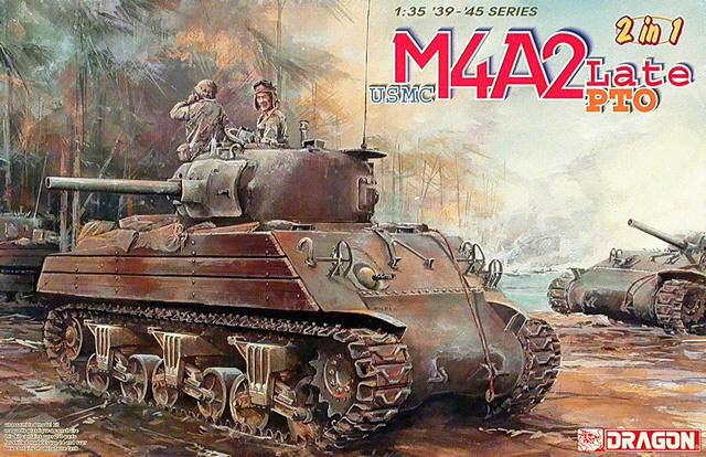 Dragon 6462 U.S. MARINES M4A2(W) PTO  10,000.- Ft