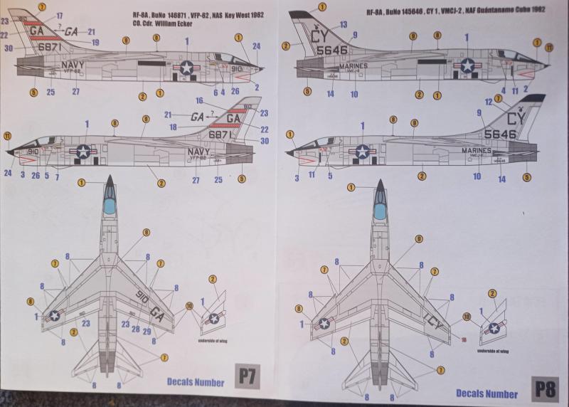 Sword SW72149 RF-8A Recon Crusader festések