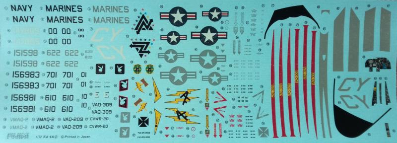 Fujimi EA-6A Intruder decal-teljes
