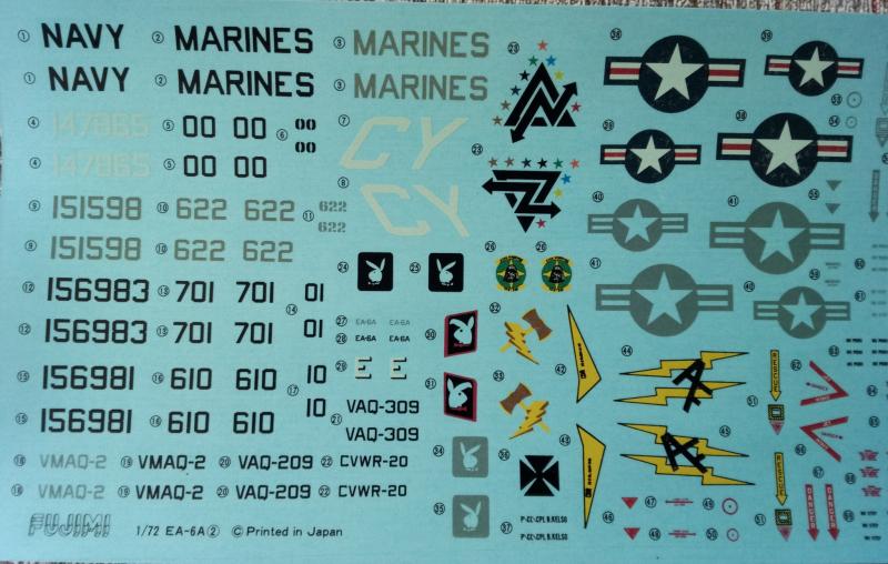Fujimi EA-6A Intruder decal-1