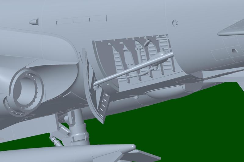 Trumpeter A-6A törzsféklap