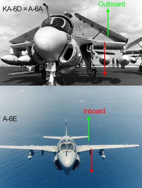 A-6 Intruder korai és késői szárny