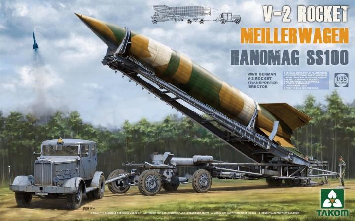 Takom 2030 V-2 Rocket Transporter + Hanomag   20,000.- Ft