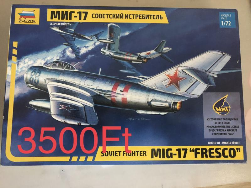 1/72 Zvezda Mig-17 hiánytalan