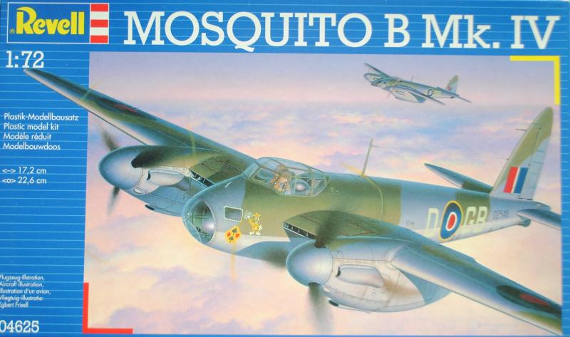 72 Revell Mosquito B.Mk.IV + Part + CMK detail set, control surfaces + Montex mask 20000Ft