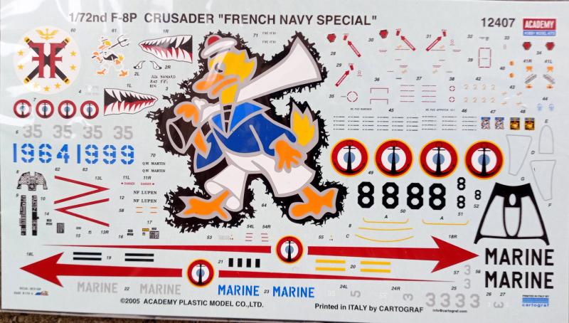 Academy F-8P decals