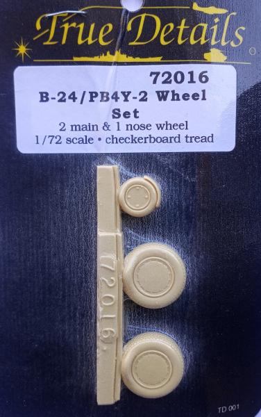 TrueDetails 72016 B-24 Liberator, PB4Y-2 Privateer wheels