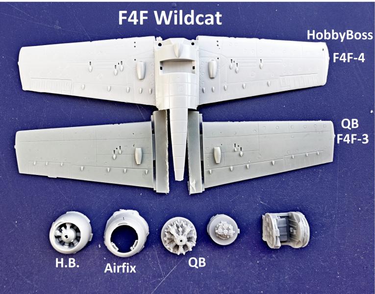 HobbyBoss F4F-4 , F4F-3 alk.