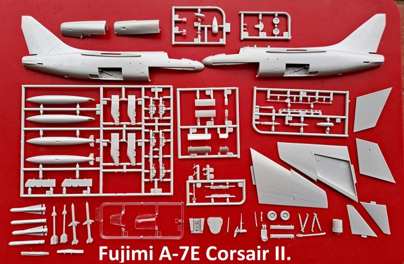 Fujimi A-7E Corsair II. alkatrészek.