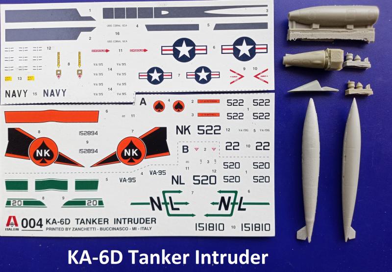 KA-6D late alkatrlszek - Italeri No.004 decals