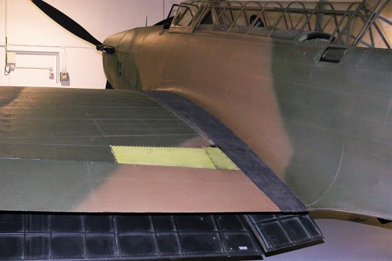 Fairey Battle gázjelző folttal a RAF londoni múzeumában