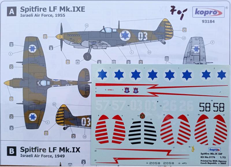 Kopro 93184 Spitfire LF.Mk.IX.E - IAF