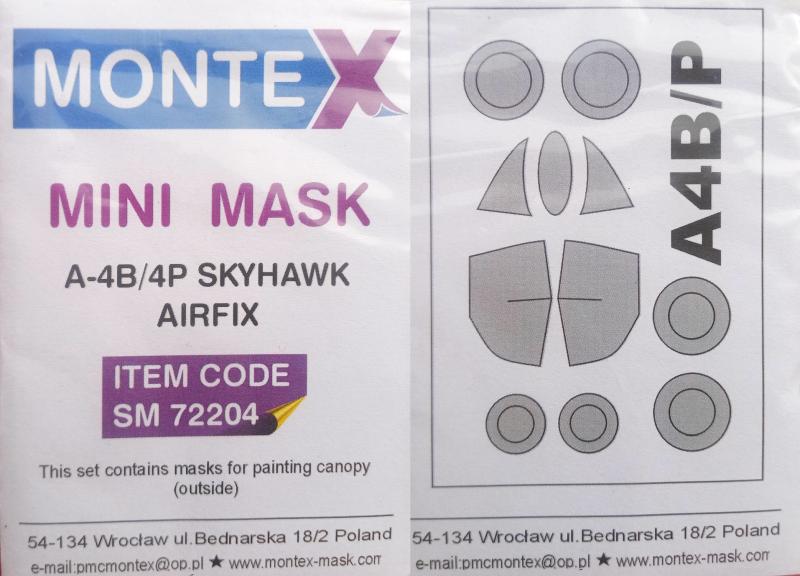 Montex SM72204 A-4B Skyhawk - Airfix maszk