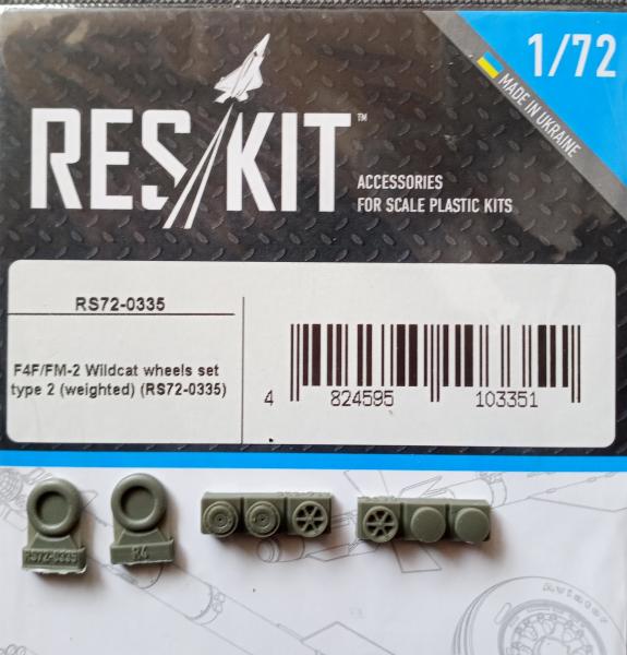 ResKit RS72-0335 F-4F, FM-2 Wildcat Wheels